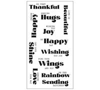 Juego de sellos transparentes Sizzix 12PK Good Vibes #4 de Pete Hughes | 665911 |Capítulo 2 2022