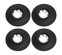 Juego de sellos y clips de válvula de descarga de inodoro compatible con Ideal Standard SV01967, compatible con SV89067/SV92867/SV92667 y más, goma de alto rendimiento (negro, 4 piezas)