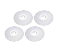 Juego de sellos y clips de válvula de descarga de inodoro compatible con Ideal Standard SV01967, compatible con SV89067/SV92867/SV92667 y más, goma de alto rendimiento (blanco, 4 piezas)