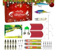 Juego De Señuelos De - Accesorios De para Navidad - Señuelos para Trucha,para Exterior, Agua Dulce, Río, Lago, Estanque, Vacaciones, Familia, Noche, Mañana, Camping, Viaje por Carretera