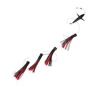 Juego de señuelos de plumas con perfil realista de pájaro y calamar, cadena de margaritas para arrastre en alta mar, atún, marlin, pez vela (C3)