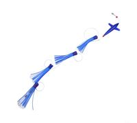 Juego de señuelos de plumas con perfil realista de pájaro y calamar, cadena de margaritas para arrastre en alta mar, atún, marlin, pez vela (C2)