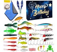 Juego De Señuelos De - Señuelos Realistas para Exterior - Cebos Crappie Trucha - para Hombres Papá dor Agua Salada Y Dulce Trucha Bagre Salmón Lucioperca Cumpleaños San