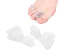 Juego de separador de dedos Hallux Valgus 5 pares de corrección de dedos, herramienta de separación de dedos de silicona transparente para juanetes, material SEBS para dedos superpuestos, dedos de mar