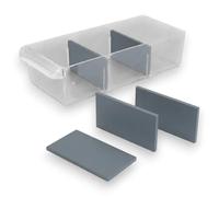 Juego de separadores compatibles con cajón Stanley 1-93-980 1-93-981 1-93-978 - Separador organizador cajón (30, Gris, Grande 109x50 mm)