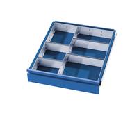 Juego de separadores de cajones RAU, 1 pared separadora, 4 paredes encajables