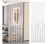 Juego de separadores de habitación ajustables, 8 piezas de iones de suelo a techo para sala de estar y entrada, solución moderna de decoración del hogar