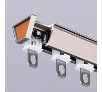 Juego de separadores de habitación, sistema de rieles de cortina resistentes para sala de estar, dormitorio, ducha, ducha, ducha perfecto para privacidad en habitaciones abiertas (montaje en techo