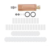 Juego de separadores manuales de aceite y agua de alta presión con filtro de aire, rosca M10 x 1, conexión rápida de 8 mm, para sistemas de aire comprimido, elementos de filtro reutilizables incluidos