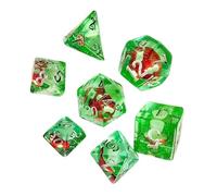 Juego de setas pequeñas de resina para juegos de rol multifacéticos, juego de 7 juegos de mesa para niños y adultos