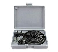 Juego de Sierra Circular para Madera Sierra de Corona Juego de taladros de 16 Piezas 19-127 mm con Placa de Refuerzo y Llave Allen Caja de plástico para Madera Suave y Dura Tablero de Yeso Plásticos