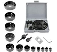 Juego de Sierra Perforadora 16 Piezas, Sierra Circular 19mm-127mm, Cortador Circular