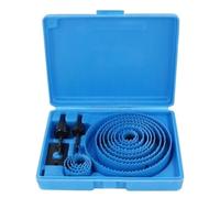 Juego De Sierra Perforadora De 19-127mm, Copa De Sierra, Broca De Corona De Madera For Tablero De Yeso, Tablero De Densidad De Plástico PVC, Herramientas De Carpintería De Metal(Blue 13PCS 19-127mm)