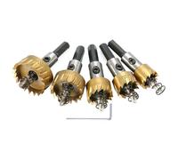 Juego de sierra perforadora de metal | 5 piezas de alta velocidad con resistencia al desgaste | Herramientas de corte de taladro, para trabajos e instalación de metálica, para hombres, mujeres y