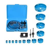 Juego de Sierras de Corona - Juego de 13 piezas de brocas y cortadores | Sierra de corona con broca - para Taller, Construcción, Mejoras, Madera Blanda, Contrachapado, PVC, Hogar