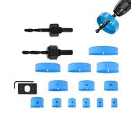 Juego de sierras de corona para metal,Set de 13 piezas de cortadores - Broca de sierra de corona,para taller, construcción, mejoras en el hogar, fabricación, madera blanda, contrachapado, PVC