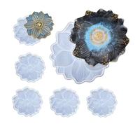 Juego de silicona en forma de flor para bandejas de chocolate para hornear