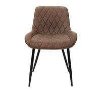 Juego de sillas de comedor terciopelo o piel sintética, patas de acero, a elegir