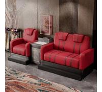 Juego de sillas de espectador de billar con mesa de café, cabina de salón de madera maciza con respaldo alto para sala de billar, combinación de 1 a 3 plazas