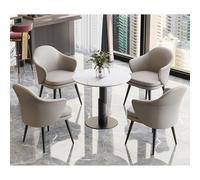 Juego de sillas para reuniones de recepción, sillas de salón para salón de belleza, combinación de asientos de invitados (1+3), cómodo y elegante