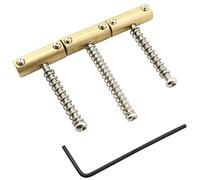 Juego de sillines de latón compensado LQ Industrial 1 Unidades de 10,8 mm de latón para guitarra Telecaster con llave para Fender Tele Vintage guitarra eléctrica de repuesto estilo barril