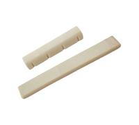 Juego de sillines y tuercas de guitarra acústica tradicional para mejorar la claridad del tono y el componente de puente de durabilidad