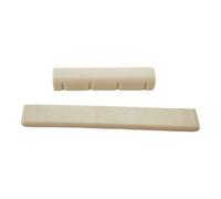 Juego de sillines y tuercas para guitarra acústica tradicional, componente de puente para mejorar la claridad del tono y la durabilidad, accesorios de guitarra acústica