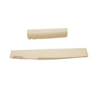 Juego de sillines y tuercas para guitarra acústica tradicional, componente de puente perfecto para mejorar la claridad del tono y la durabilidad, accesorios acústicos