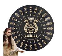 Juego De - Símbolos Artesanales De Madera De 25 Piezas, Discos De Adivinación Mística | Suministros Decorativos Con Inmortales Inmortales Escenario De Meditación En El Altar Para La Práctica Sp