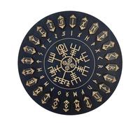 Juego De - Símbolos Artesanales De Madera De 25 Piezas, Discos De Adivinación Mística | Suministros Decorativos Con Inmortales Inmortales Escenario De Meditación En El Altar Para La Práctica Sp