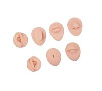 Juego de simulador de cejas de múltiples tonos con 7 piezas de silicona de larga duración, modelos de entrenamiento de bordado de silicona