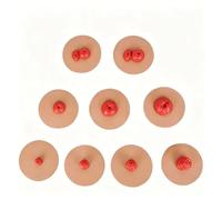 Juego de simulador de ostomía pegajoso de 9 piezas, modelo de entrenamiento realista for el cuidado del estoma, modelo de ostomía reutilizable, duradero for educación de enfermería y