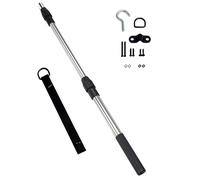 Juego de sistemas de polea retráctil para puerta de garaje, instalación de liberación de herramientas, construcción de acero resistente para acceso al ático, sistemas de cuerda de gancho hacia abajo