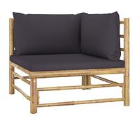 Juego de sofá esquinero modular para patio al aire libre, diseño resistente a la intemperie, muebles de bambú, asientos elegantes para terraza y balcón