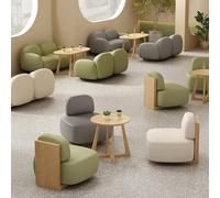 Juego de sofá modular con mesa de centro, cómodo diseño moderno para sala de estar, oficina, cafetería y bar
