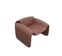 Juego de sofá modular curvado, sofá moderno de cuero de primera calidad con silla y mesa auxiliar, diseño lujoso de sala de estar, fácil montaje