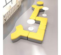 Juego de sofá modular de recepción, ergonómico, no requiere montaje, sofá modular para oficina, sala de espera, asientos de vestíbulo