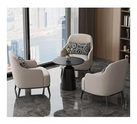 Juego de sofá y silla con mesa auxiliar, asiento moderno para hotel, cafetería, área de recepción, ideal para conversaciones (1+2, N)