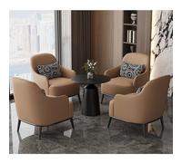 Juego de sofá y silla con mesa auxiliar, asiento moderno para hotel, cafetería, área de recepción, ideal para conversaciones (1+2, N)