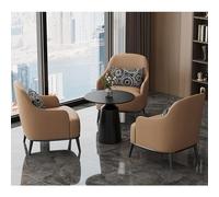 Juego de sofá y silla con mesa auxiliar, asiento moderno para hotel, cafetería, área de recepción, ideal para conversaciones (1+2, N)