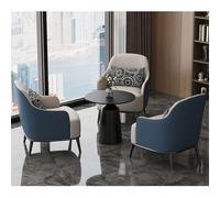 Juego de sofá y silla con mesa auxiliar, asiento moderno para hotel, cafetería, área de recepción, ideal para conversaciones (1+2, N)