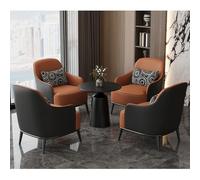 Juego de sofá y silla con mesa auxiliar, asiento moderno para hotel, cafetería, área de recepción, ideal para conversaciones (1+2, N)