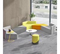 Juego de sofás modulares - Muebles versátiles que ahorran espacio para oficina/área de recepción, cómodo y fácil de limpiar, diseño de combinación libre (8 piezas)