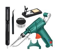 Juego De Soldador 60 W Con Calentamiento Interno, Herramientas Soldadura Láser Industrial For Soldar Placas Circuito Y Reparar Dispositivos Electrónicos Calentamiento Preciso(Green)
