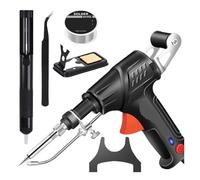 Juego De Soldador 60 W Con Calentamiento Interno, Herramientas Soldadura Láser Industrial For Soldar Placas Circuito Y Reparar Dispositivos Electrónicos Fácil Soldadura Suave(Black)