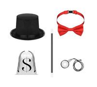 Juego de sombreros de espectáculo de mago, diseño elegante, estructura plegable, solución de almacenamiento rápido para artistas de escenario y espectáculos de mago