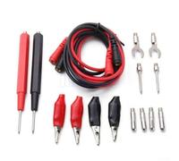 Juego de sondas de prueba profesional 16 piezas con sonda de aguja, clips de cocodrilo, gancho de prueba de resorte para circuito de prueba DMM Multi Tester Diagnóstico automotriz Cable de 100 cm