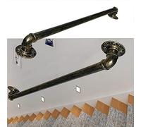 Juego de soporte antideslizante de bronce antiguo para interiores y exteriores, barra de agarre de 1 a 20 pies, barandilla de balaustre de 60 cm para seguridad y estabilidad