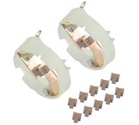 Juego de soporte de cepillo de carbono para herramientas eléctricas RS550, HC683LG y KV3SFN - Kit de repuesto de 12 piezas con construcción de carbono+metal+plástico, 35x35x20mm, fácil instalación