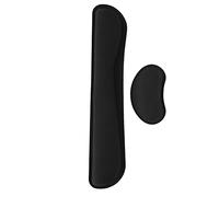 Juego de Soporte de Cojín para Teclado Y Ratón de Diseño Antideslizante, Almohadilla para Reposamuñecas Práctica de Espuma Viscoelástica Suave Ergonómica Adecuada para la Mayoría de las Computadoras